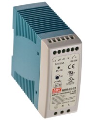 24VDC 2.5A Ray Montaj Güç Kaynağı - Mean Well