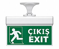 3W EXIT ÇIKIŞ ARMATÜRÜ LEDLİ 3 SAAT AKÜLÜ YENİ - CATA