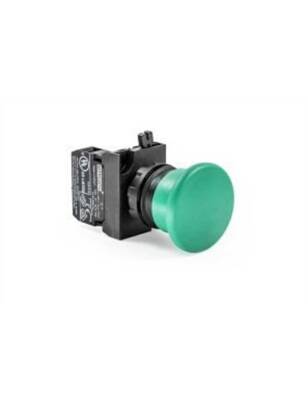 Emas CP100MY CP Serisi Plastik 1NO Yaylı 40 mm Mantar Yeşil 22 mm Buton - 1