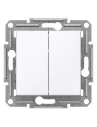 Schneider Asfora Beyaz İkili Vavien Anahtar Çerçevesiz - EPH0670121 - SCHNEIDER