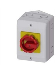 Siemens 3LD2164-0TB53 3LD2 Kutulu Tipler Ip65 Tahrik Kolu Sarı Kırmızı 25A 9 5 Kw - Siemens