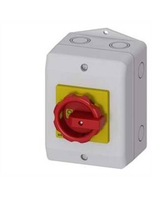 Siemens 3LD2164-0TB53 3LD2 Kutulu Tipler Ip65 Tahrik Kolu Sarı Kırmızı 25A 9 5 Kw - 1