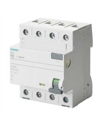 Siemens 5SV3644-6 A Tipi Trifaze Kaçak Akım Rölesi 300mA 40A 400V 3 Faz+N - Siemens