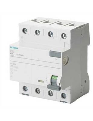 Siemens 5SV3644-6 A Tipi Trifaze Kaçak Akım Rölesi 300mA 40A 400V 3 Faz+N - 1