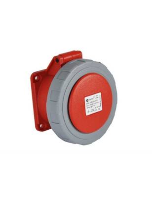 Tp Electric 3123-322-1675 4X16A CEE Norm Düz Makine Prizi 75X75 Vidalı IP67 - 1