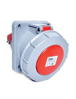 Tp Electric 3134-309-1600 5X63A Eğik Makine Prizi 100X107 Vidalı IP67 - 1